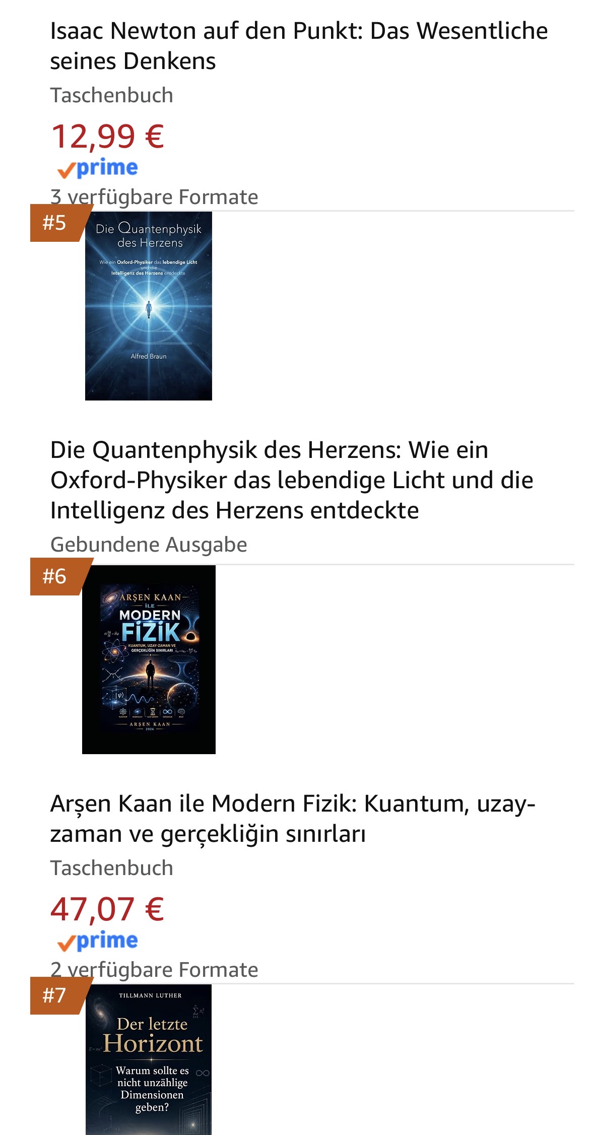 Amazon category ranking showing Modern Fizik at number 6