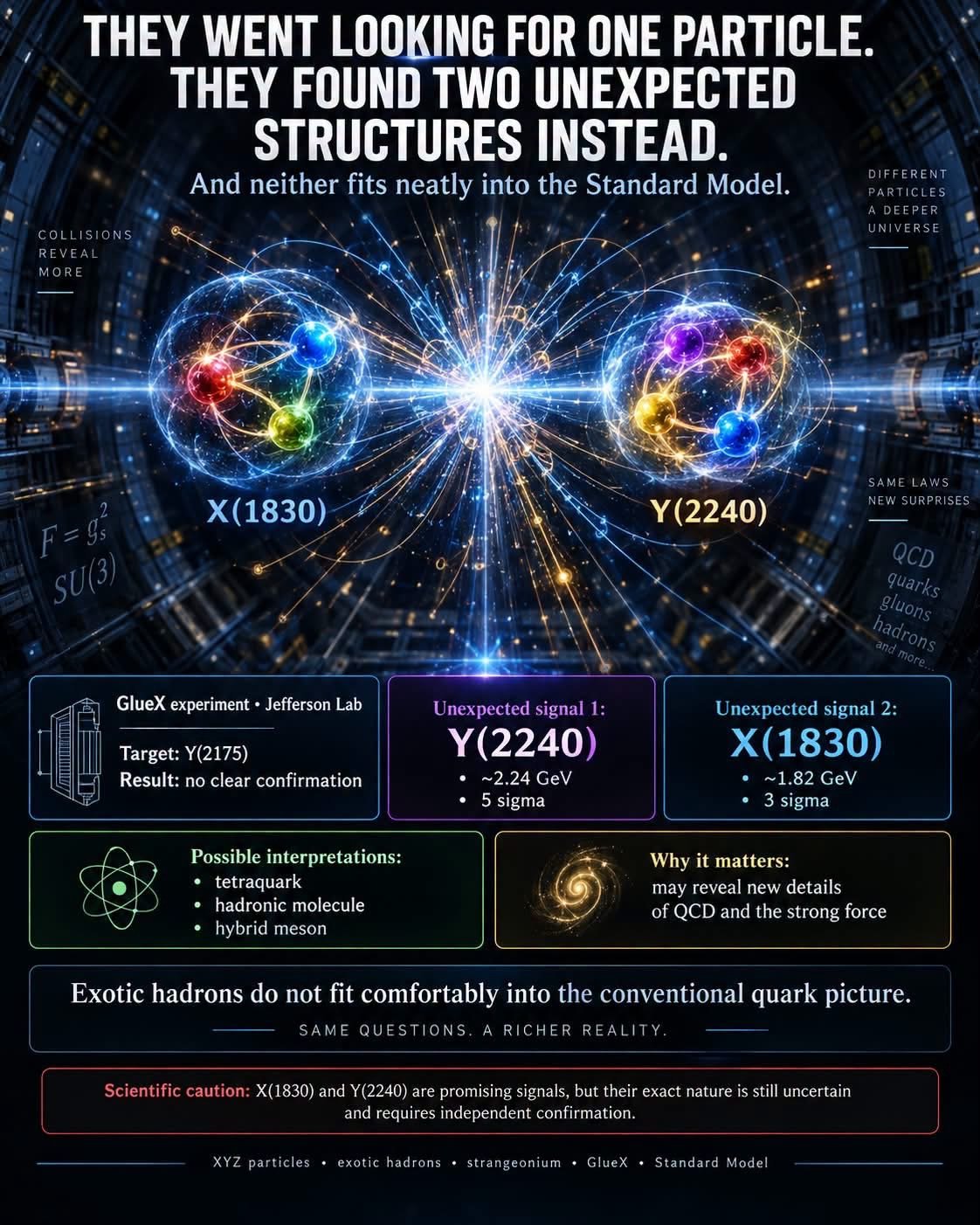 THEY WENT LOOKING FOR ONE PARTICLE. THEY FOUND TWO UNEXPECTED STRUCTURES INSTEAD.