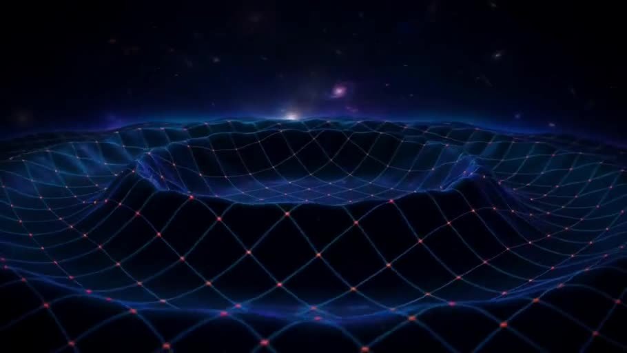 Conceptual illustration of a contracting universe reaching a cosmological bounce